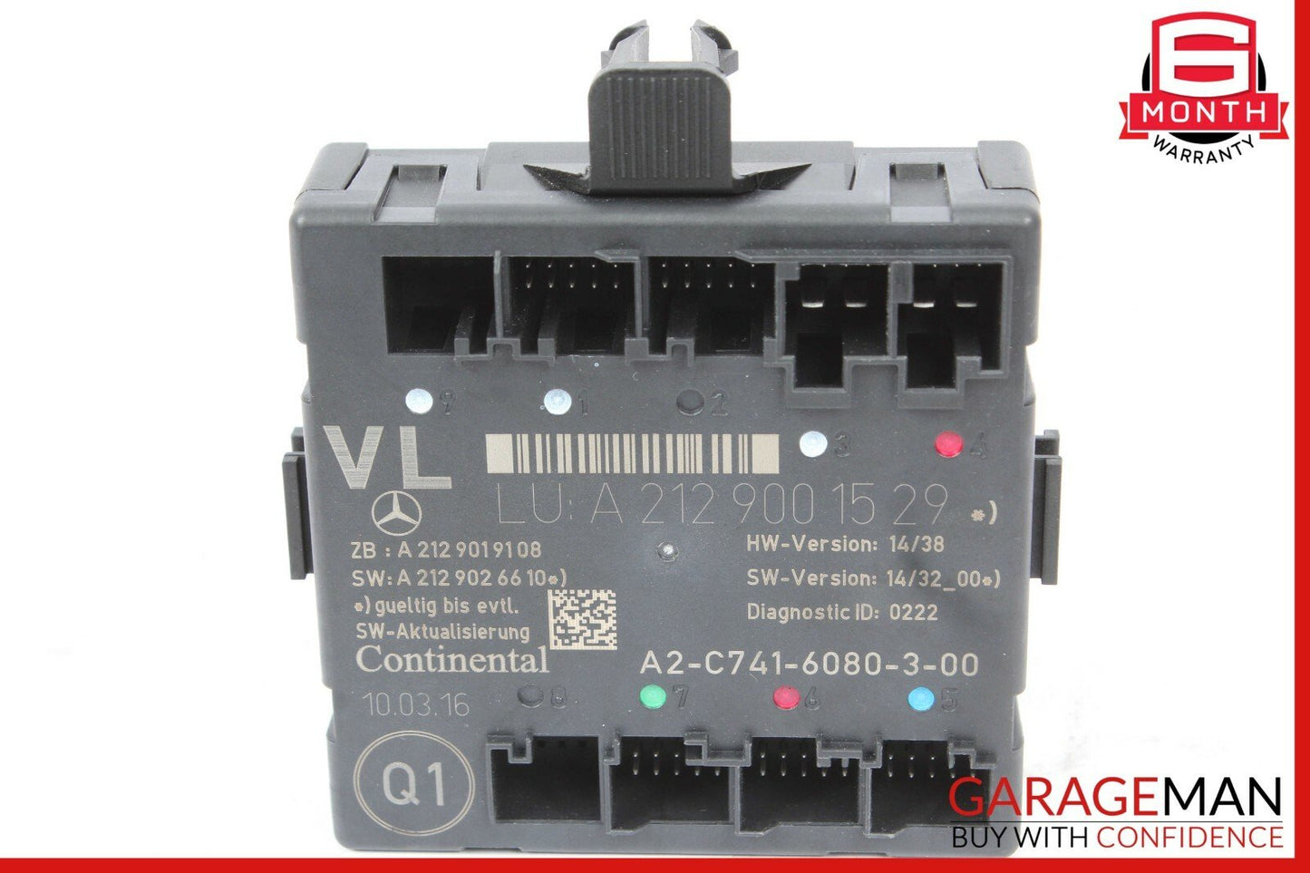 08-17 Mercedes W204 C250 Front Left Side Door Control Module 2129006318 OEM