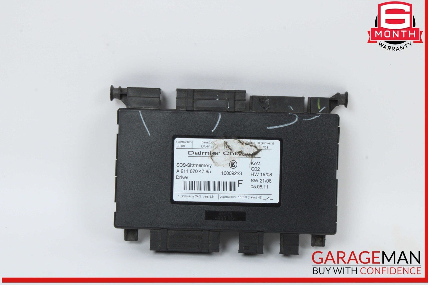 03-12 Mercedes X164 GL450 SLK350 E320 Seat Control Module Left Side OEM