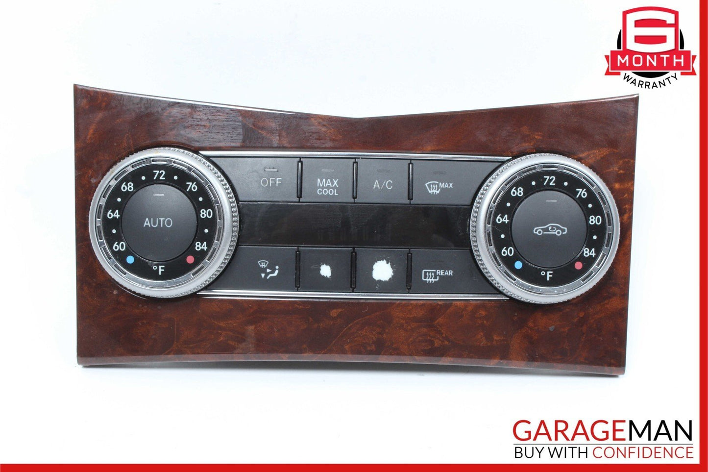 08-11 Mercedes W204 C300 AC A/C Heater Climate Temperature Switch Control Bezel