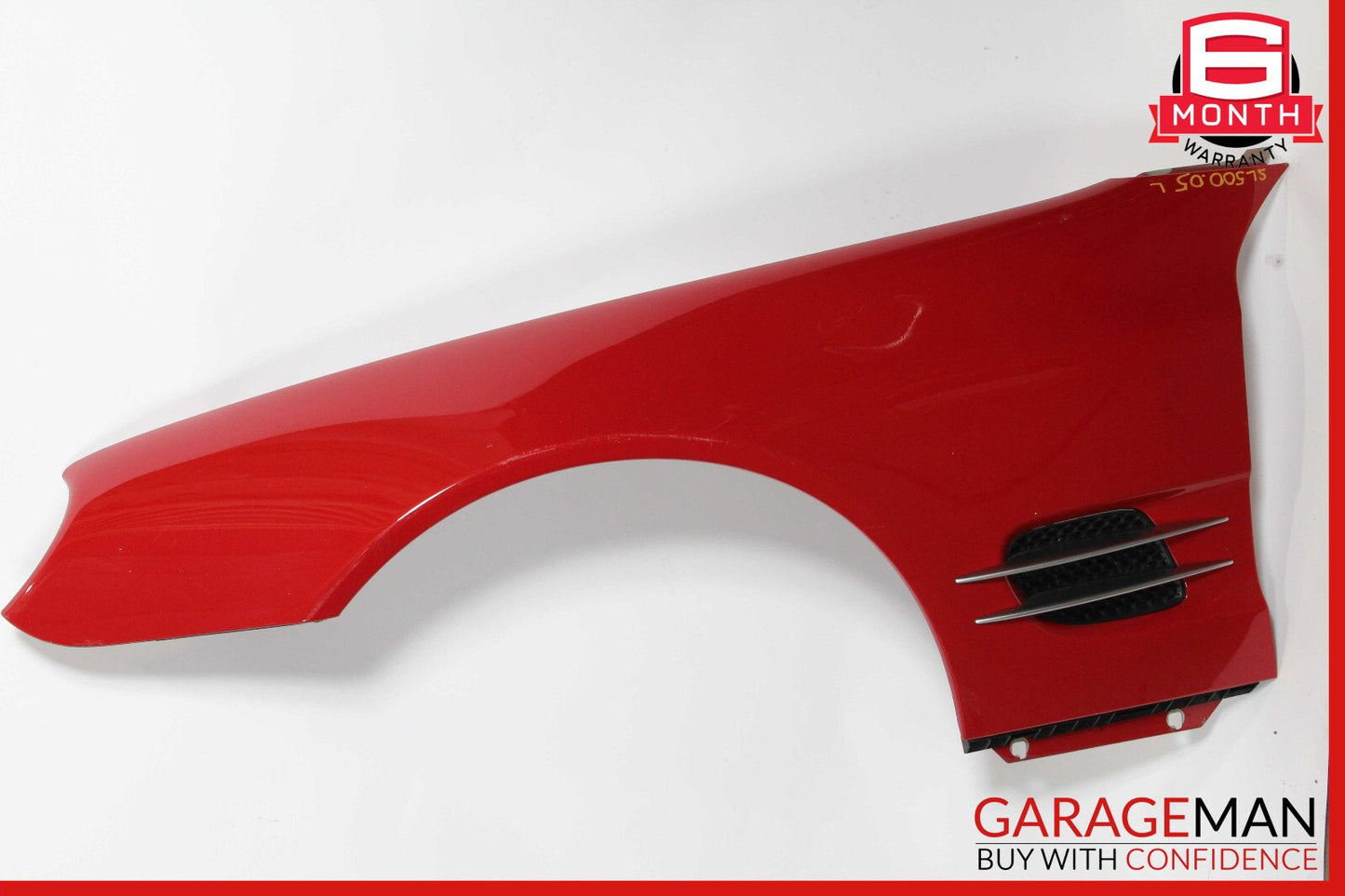 03-08 Mercedes R230 SL500 SL600 Front Left Side Fender Panel Fire Opal Red OEM