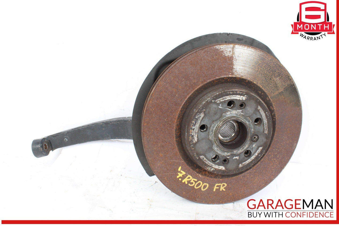 06-13 Mercedes W251 R500 Front Right Side Spindle Knuckle Hub w/ Rotor Disc OEM