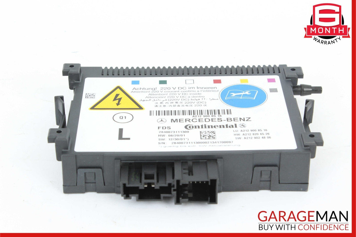 10-18 Mercedes W212 E350 CLS400 Front Left Side Seat Lumbar Control Module Unit