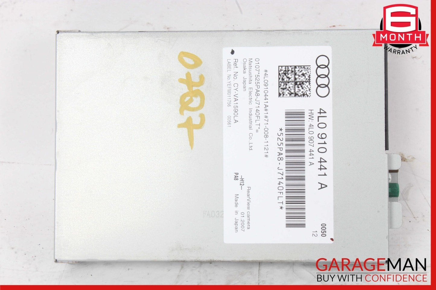 07-15 Audi Q7 Rear View Camera Parking Aid Control Module 4L0910441A OEM