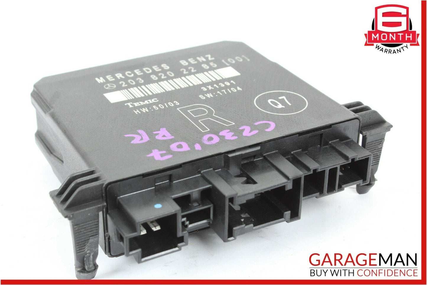 01-07 Mercedes W203 C230 C320 Rear Right Side Door Computer Control Module OEM