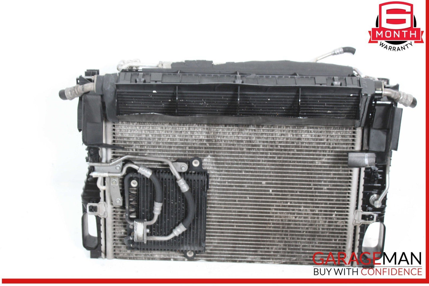 03-08 Mercedes W220 S55 AMG Engine Cooling Radiator AC A/C Condenser Assembly
