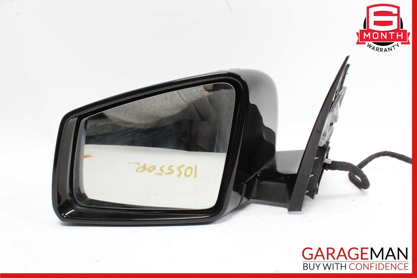 10-13 Mercedes W221 S550 S600 Front Left Side Mirror Door Rear View Black OEM