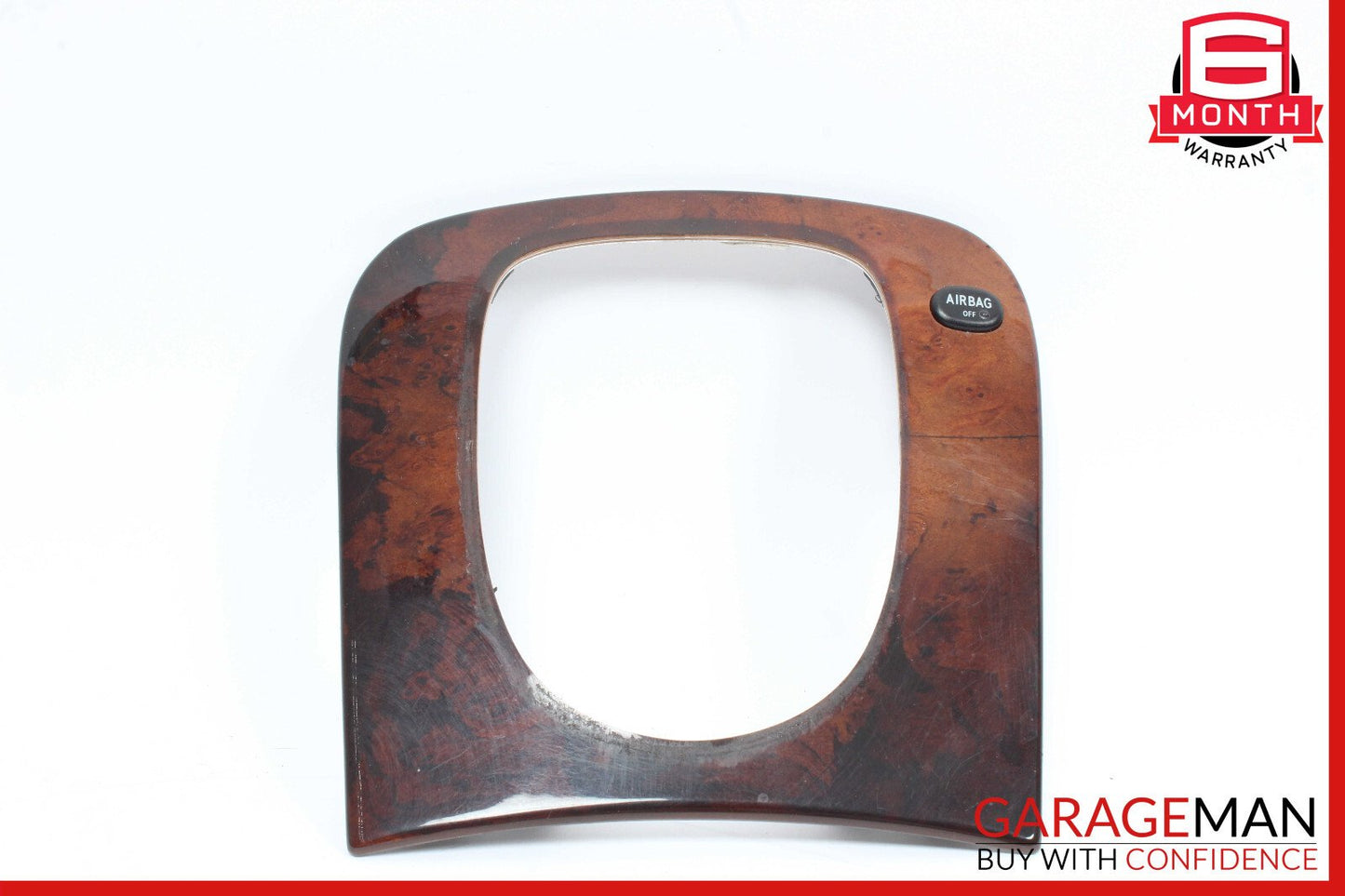 00-06 Mercedes W220 S55 S500 Front Center Console Shift Shifter Trim Bezel Wood