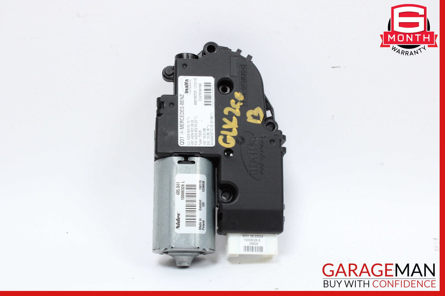 08-15 Mercedes X204 GLK250 C350 Panoramic Sunroof Sun Roof Motor Unit OEM