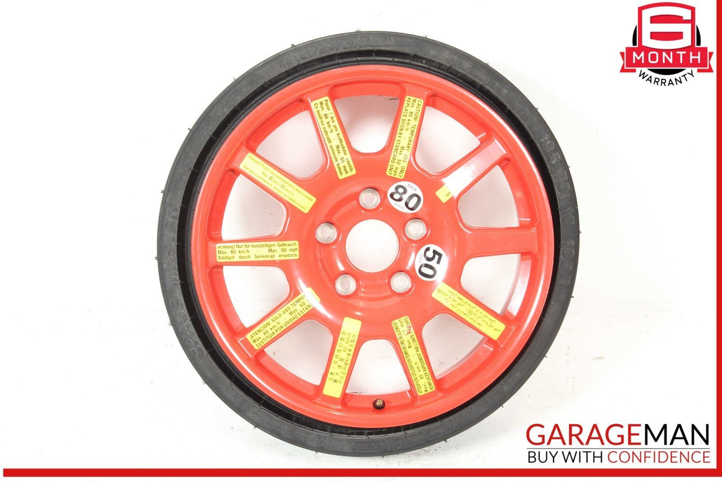 11-18 Porsche Cayenne 958 Emergency Spare Tire Wheel Donut Rim 18 18" OEM