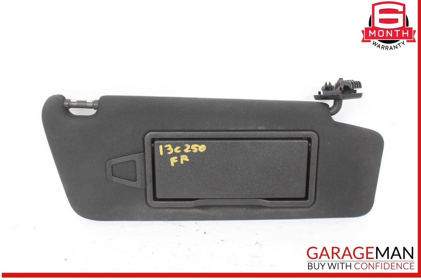 08-14 Mercedes W204 C250 C300 C350 Front Right Side Sunvisor Sun Visor Black OEM