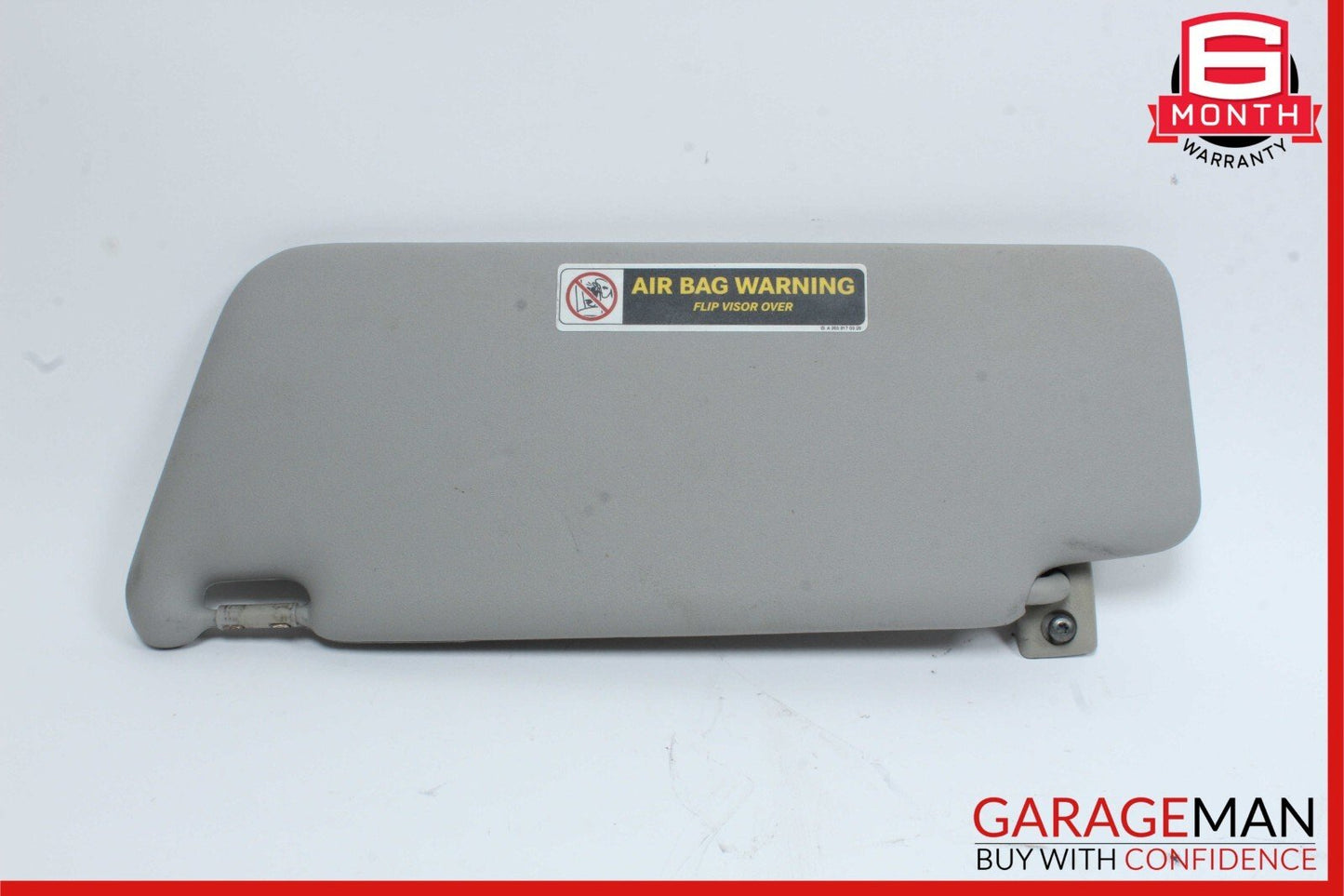 01-07 Mercedes W203 C230 C32 AMG Front Right Side Sunvisor Sun Visor Grey OEM