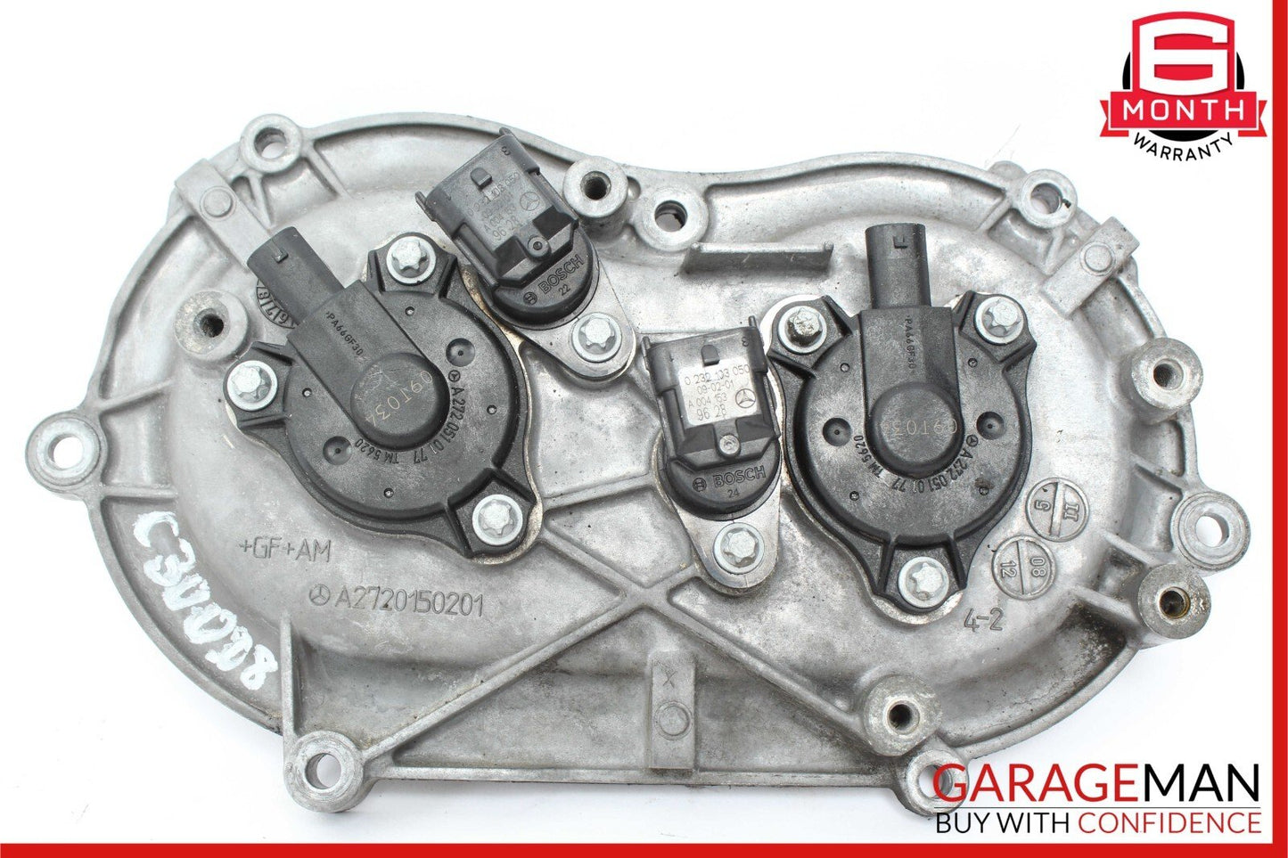05-13 Mercedes W204 C300 Front Left Side Engine Timing Chain Cover Plate OEM