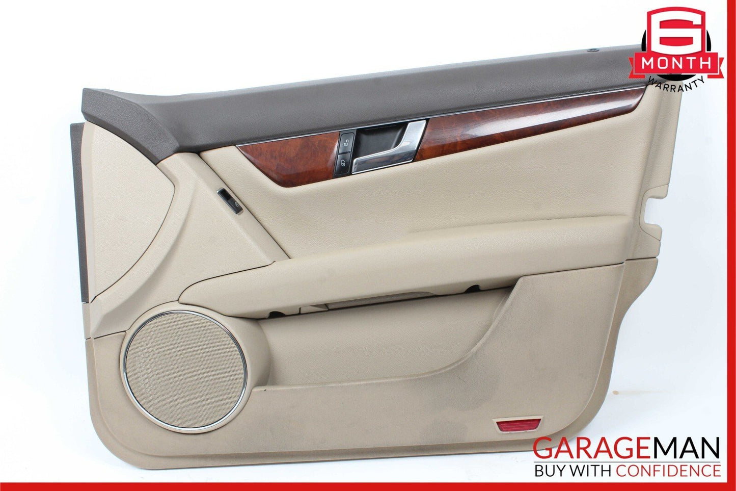 08-11 Mercedes W204 C250 C300 Front Right Side Interior Door Panel Beige OEM