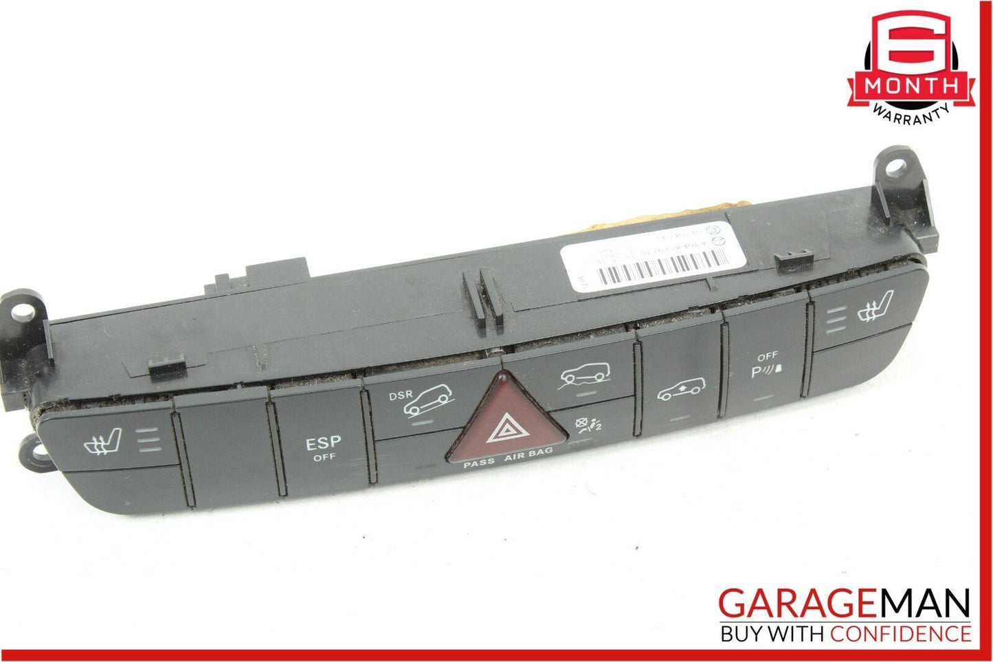 06-12 Mercedes X164 GL450 ML450 Hazard Light Switch Control Panel 1648709210 OEM