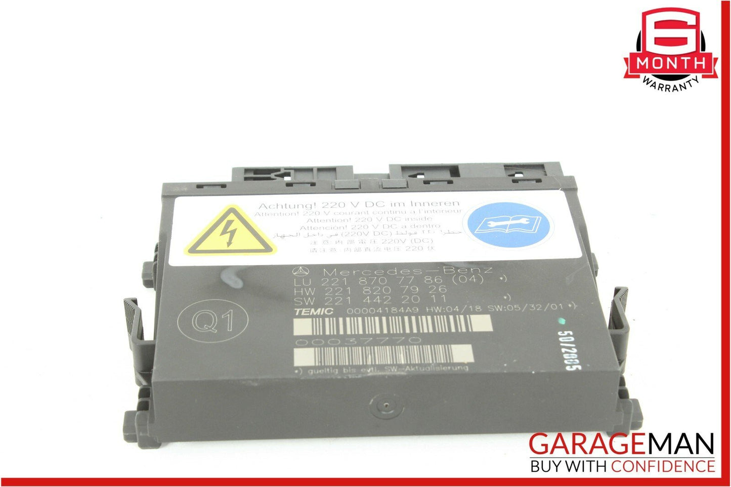 07-09 Mercedes W221 S550 Front Left Side Seat Computer Control Module Unit OEM