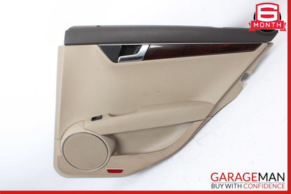 08-14 Mercedes W204 C250 C300 Sedan Rear Right Side Interior Door Trim Panel OEM