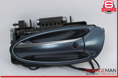 10-16 Porsche Panamera 970 Rear Left Driver Side Exterior Door Handle Blue OEM