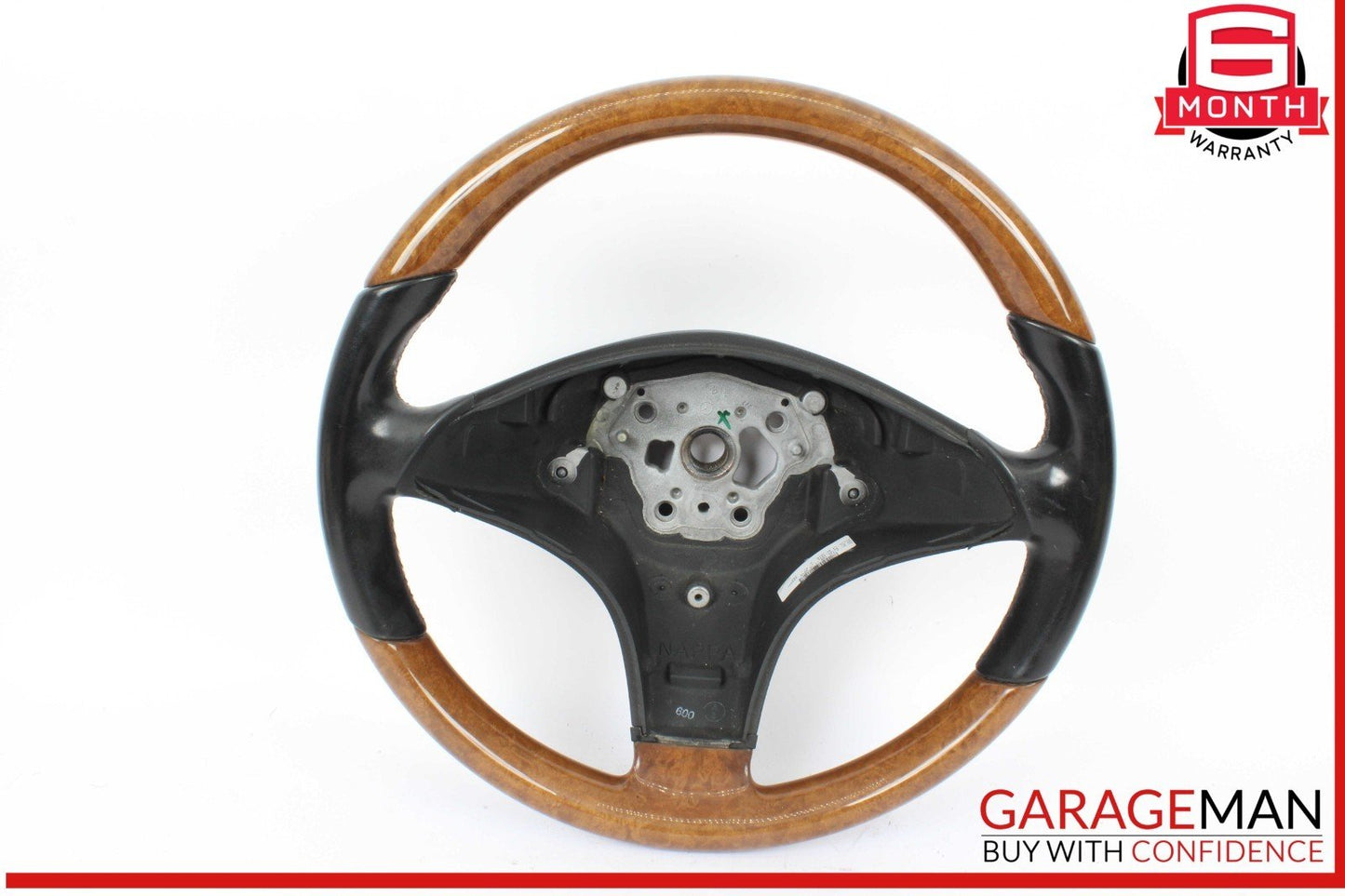 09-12 Mercedes R171 SLK300 SL550 SLK350 3 Spoke Steering Wheel Wood OEM