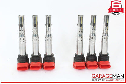 17-19 Audi Q7 Ignition Coil Coils Set of 6 06E905115F OEM