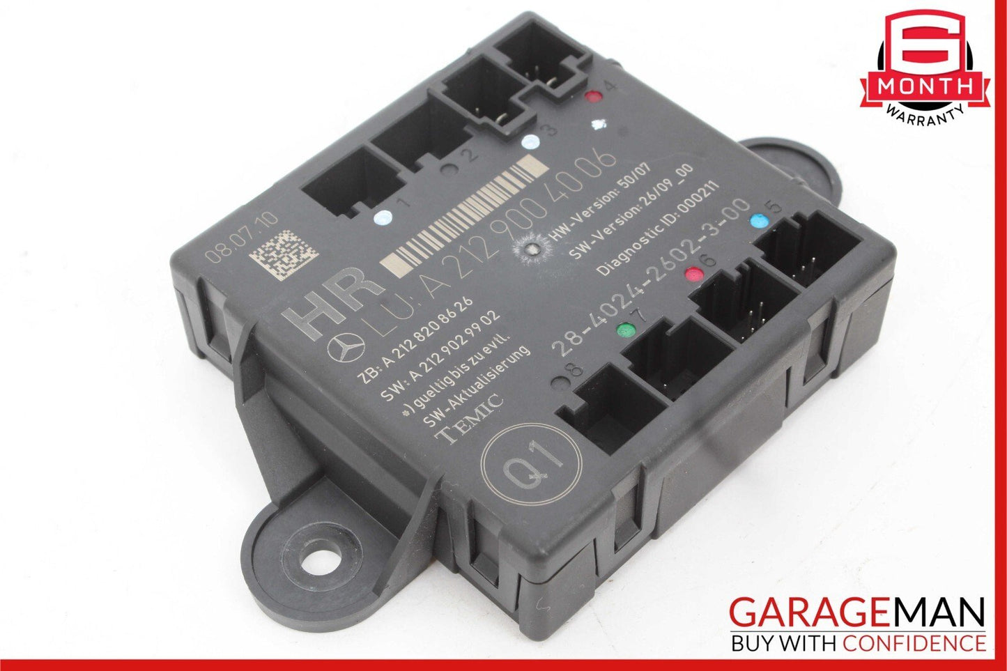 08-14 Mercedes W212 E350 C300 Rear Right Passenger Side Door Control Module OEM