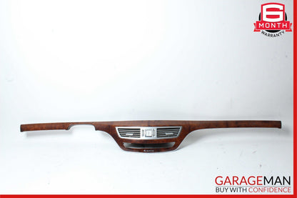 07-09 Mercedes W221 S550 4MATIC Hybrid Center Dashboard Dash Trim Molding Wood