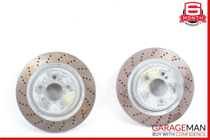 07-12 Mercedes R230 SL550 Rear Right & Left Side Brake Rotors Disc Set of 2 Pc