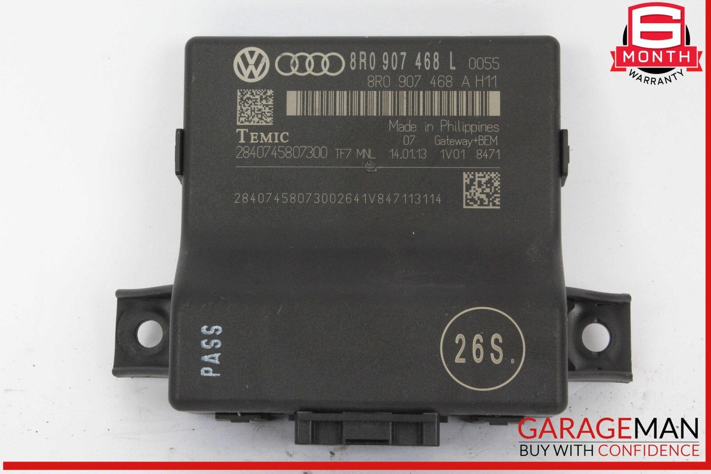 13-16 Audi A4 Gateway Interface Control Module Unit 8R0907468L OEM