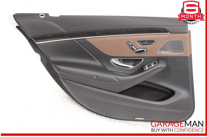 14-20 Mercedes W222 S550 S450 S600 Rear Left Driver Side Door Panel OEM
