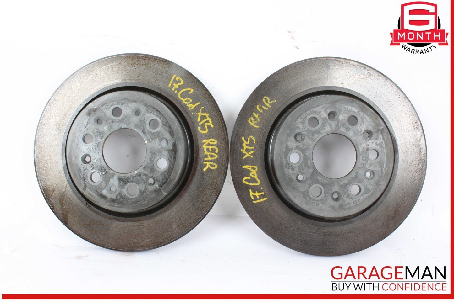 17-23 Cadillac XT5 Rear Left & Rear Right Side Disc Brake Rotor Rotors OEM