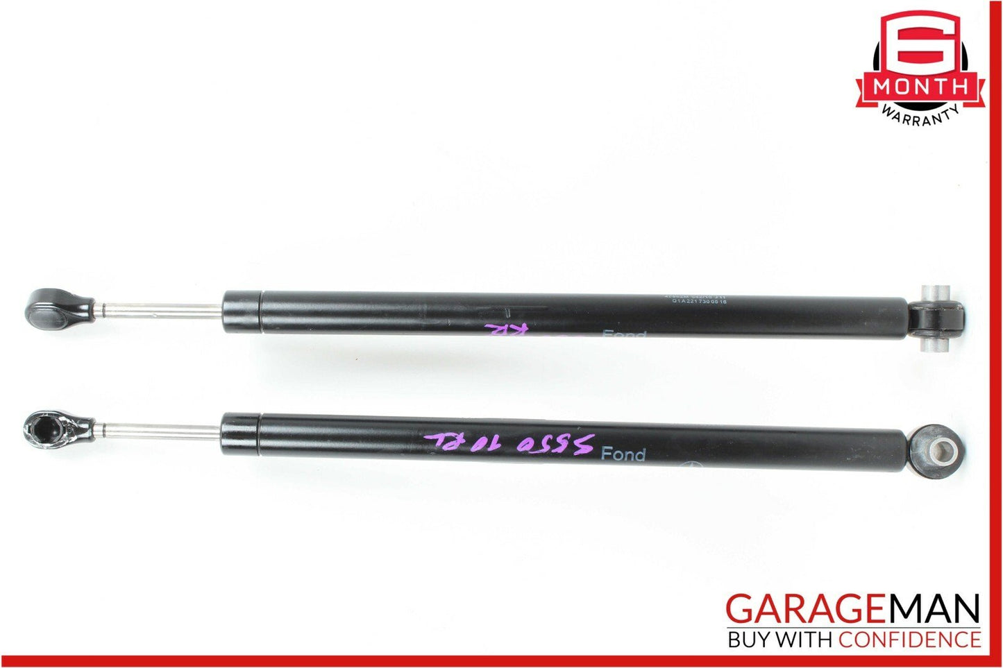 07-13 Mercedes W221 S550 Rear Right & Left Door Hinge Support Shock Strut Set