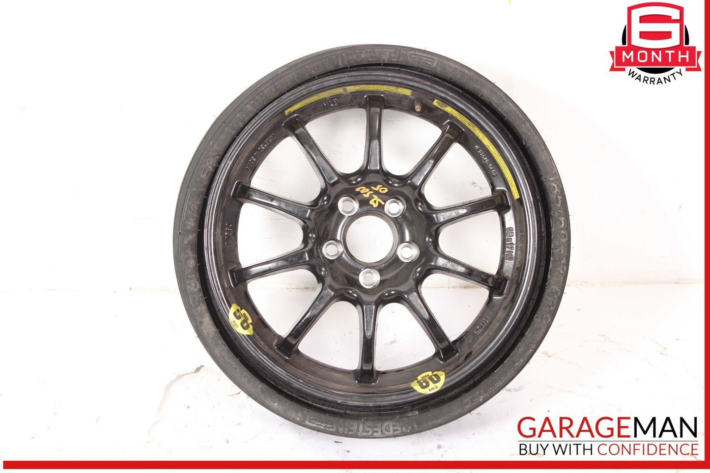 03-12 Mercedes R230 SL500 SL550 Emergency Spare Tire Wheel Donut Rim 17" 17 OEM