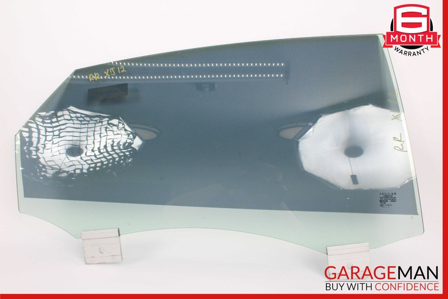 10-19 Jaguar XJ XJR Rear Right Side Door Window Glass AW93F25712AD OEM