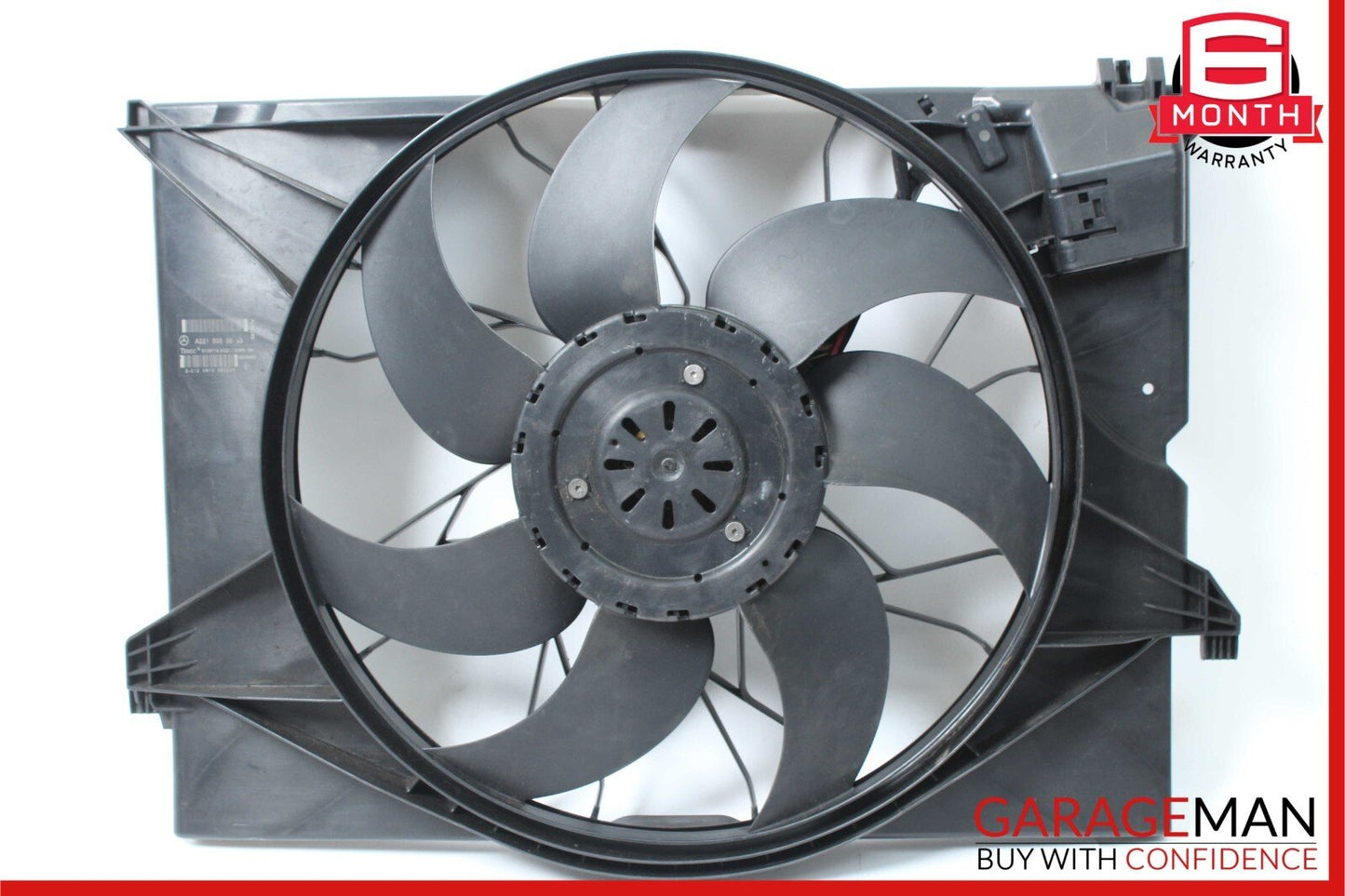 07-13 Mercedes W221 S550 CL550 Engine Cooling Fan Motor Assembly 2215000993 OEM