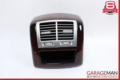 07-13 Mercedes W221 S550 Center Console AC A/C Air Vent Trim Rear OEM
