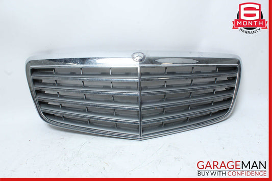 07-09 Mercedes W211 E350 Front Center Bumper Grill Grille Cover Panel Chrome OEM