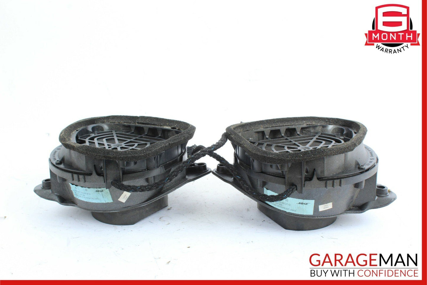 97-04 Mercedes R170 SLK320 Front Left & Right Side Door Sound Speakers Set of 2