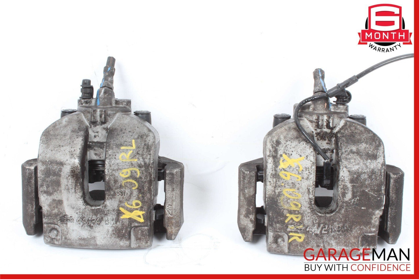 07-19 BMW X5 X6 Rear Left Right Disc Brake Caliper Set OEM