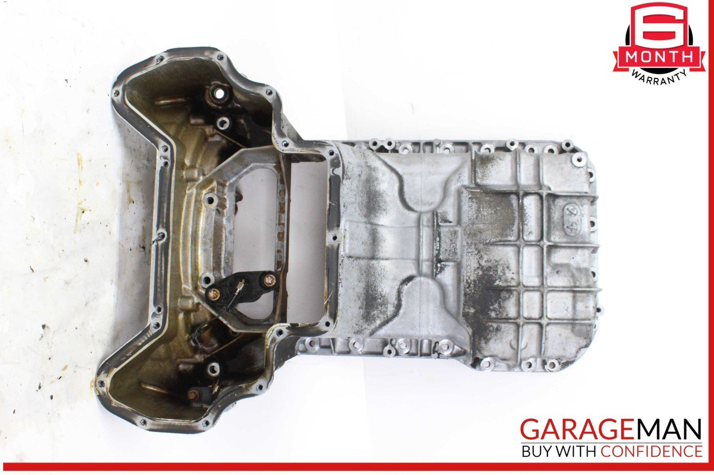05-11 Mercedes W211 E350 Engine Upper Oil Sump Baffle Pan 2720142102 OEM