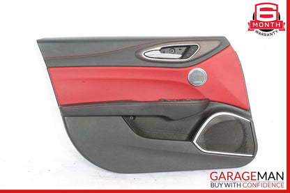 17-19 Alfa Romeo Giulia Front Left Side Interior Door Panel Trim Cover Assembly