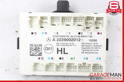 14-17 Mercedes W222 S550 S600 Rear Left Side Door Control Module OEM