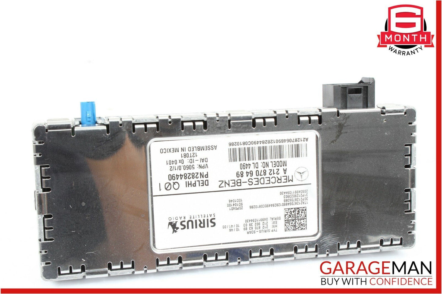 12-14 Mercedes C250 SLK350 CLS500 Sirius Satellite Radio Receiver Control Module