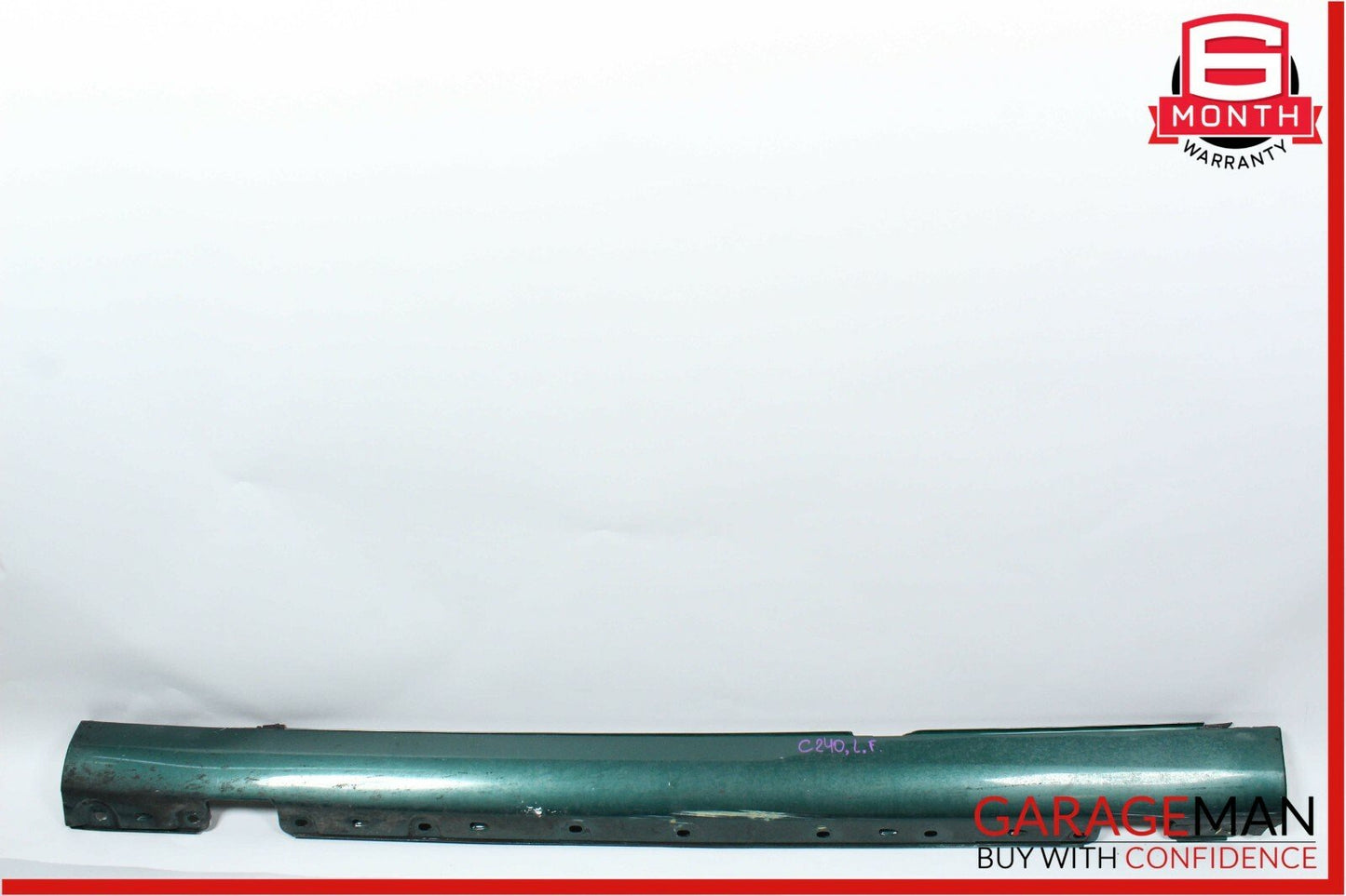 01-07 Mercedes W203 C240 Sport Left Driver Side Skirt Rocker Panel Green OEM