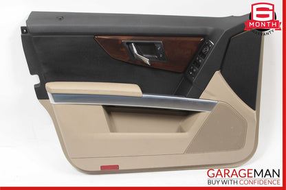 10-15 Mercedes X204 GLK350 Front Left Side Interior Door Trim Panel Cover Brown