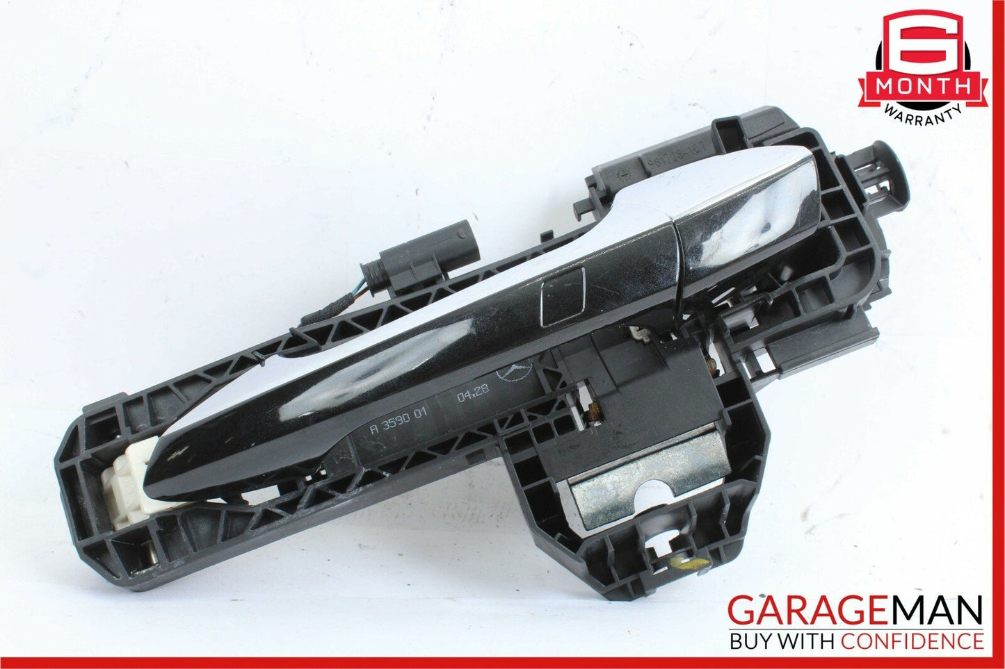 12-14 Mercedes W204 C300 C250 Rear Left Side Exterior Door Handle Black OEM