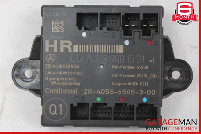 08-18 Mercedes GLK350 CLS400 E550 C250 Rear Right Side Door Control Module Unit