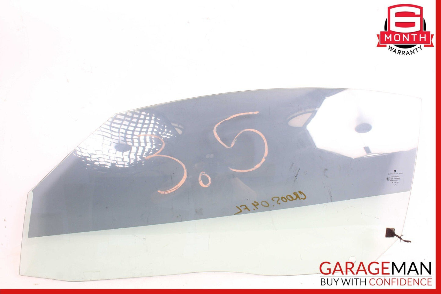 04-08 Chrysler Crossfire Pilkington Front Left Side Door Window Auto Glass OEM