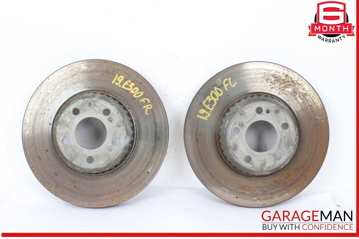 15-20 Mercedes W213 E300 C350e Front Right & Left Side Brake Rotor Disc Set of 2