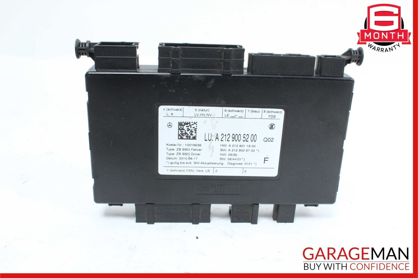 08-18 Mercedes SLK350 E350 SLK250 Front Left Side Seat Control Module Unit