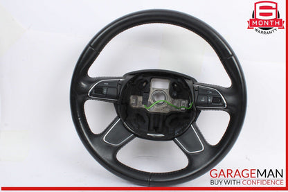 13-17 Audi Q5 Front Left Driver Side Multifunctional Steering Wheel Black OEM
