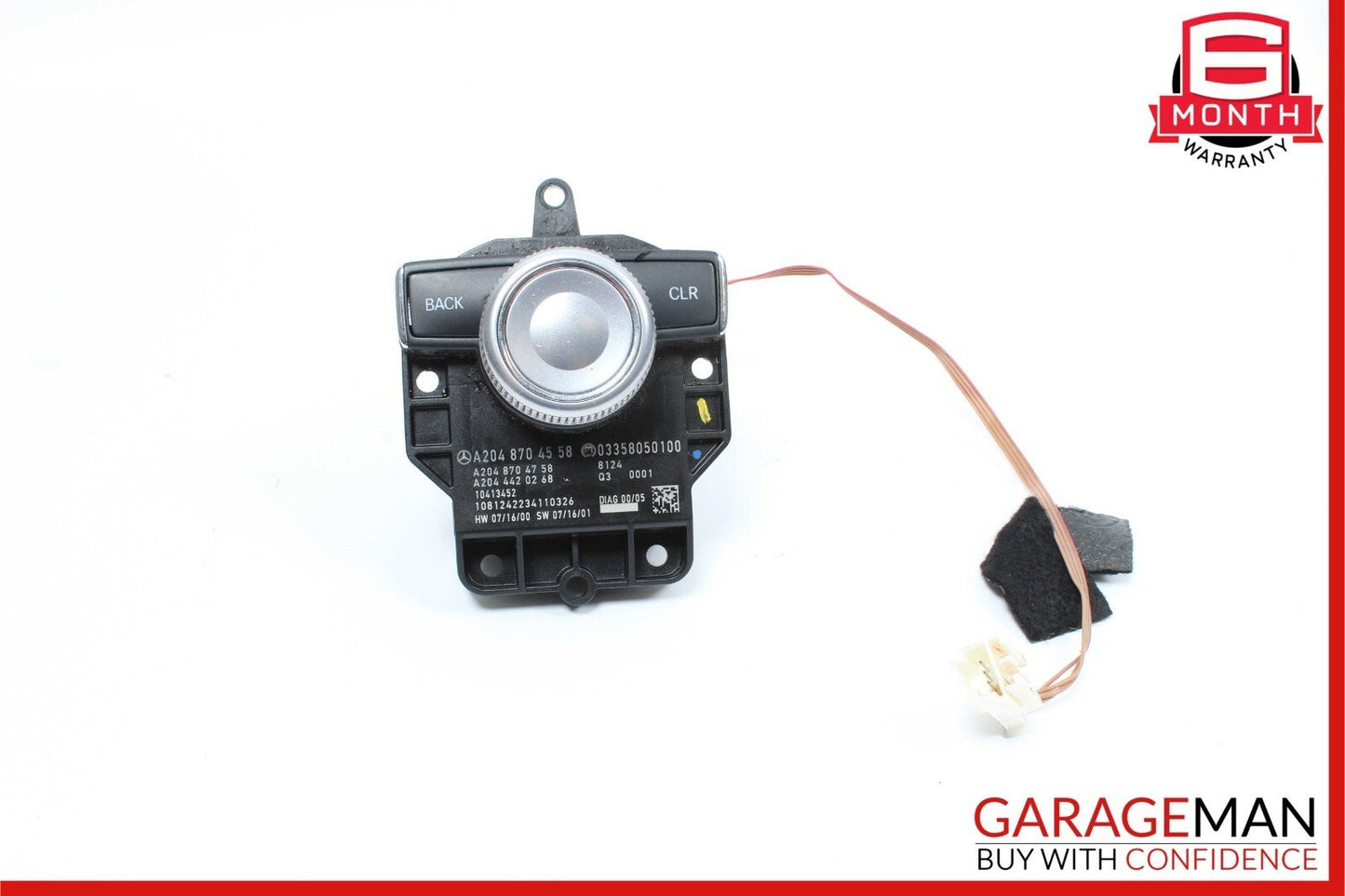 08-12 Mercedes W204 C300 GLK350 Console Command Controller Knob Multi Switch OEM